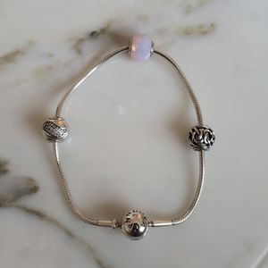Pandora slider charm bracelet excellent condition